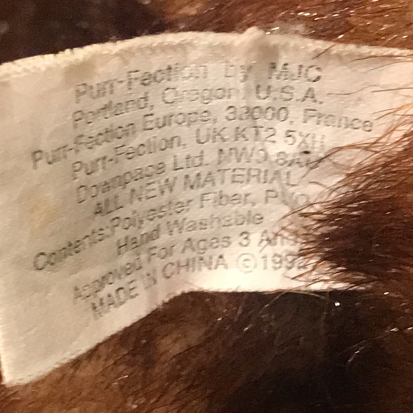 Vintage MJC PurrFection Rabbit Plush Brown Floppy Ears Bunny Stuffed Animal 80s - Picture 8 of 10